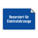 Reserviert für Elektrofahrzeuge
