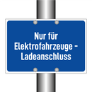 Nur für Elektrofahrzeuge - Ladeanschluss
