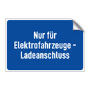 Nur für Elektrofahrzeuge - Ladeanschluss