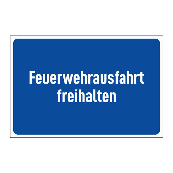 Feuerwehrausfahrt freihalten