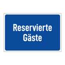 Reservierte Gäste