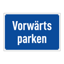 Vorwärts parken
