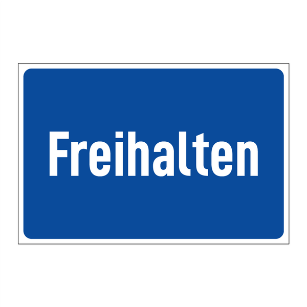 Freihalten