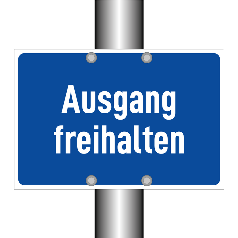 Ausgang freihalten