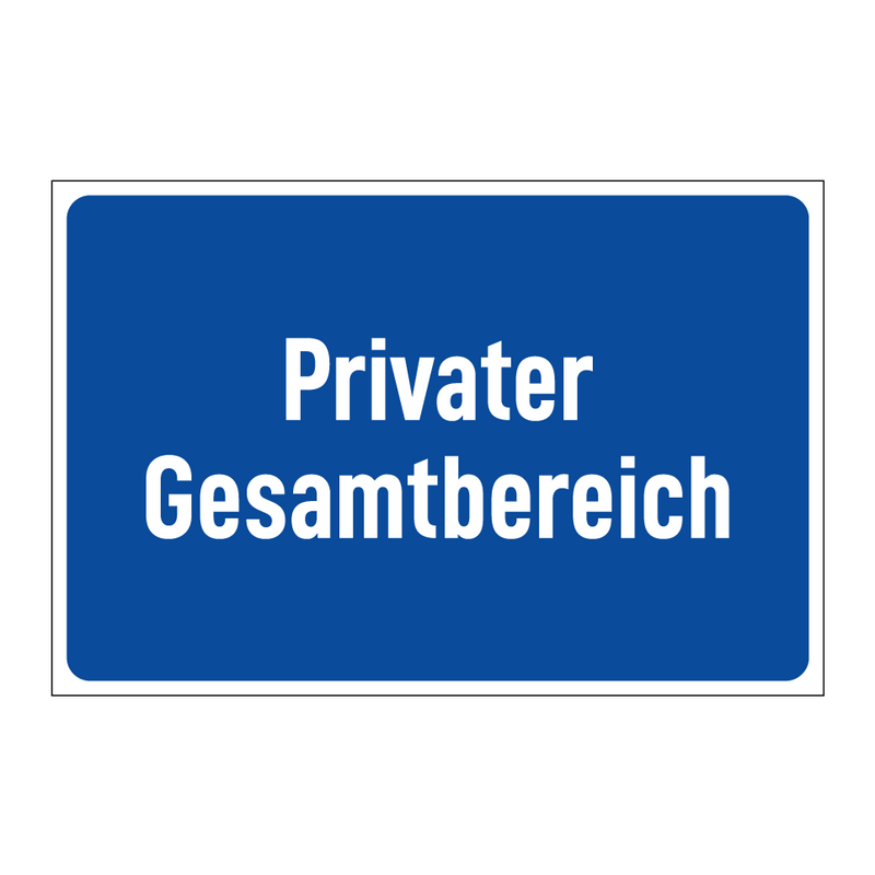 Privater Gesamtbereich
