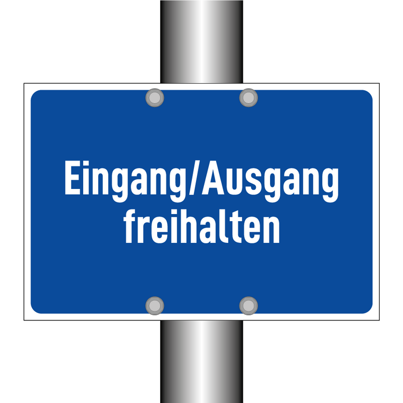 Eingang/Ausgang freihalten