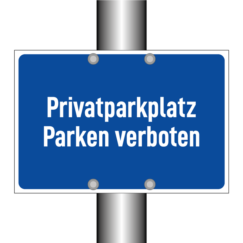 Privatparkplatz Parken verboten