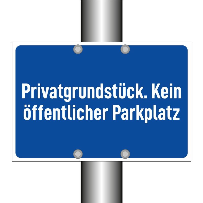 Privatgrundstück. Kein öffentlicher Parkplatz