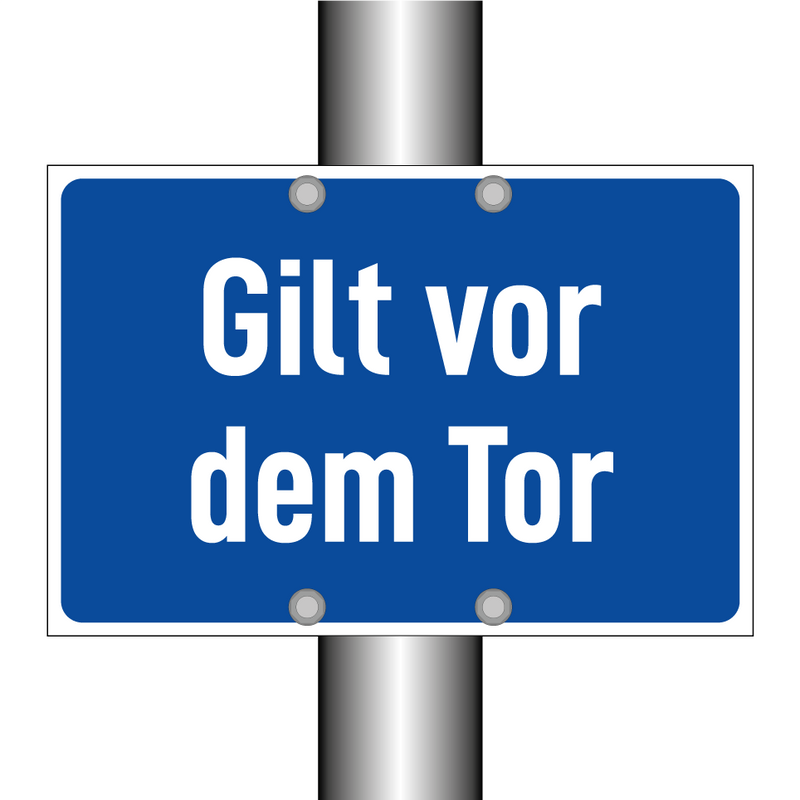 Gilt vor dem Tor
