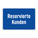 Reservierte Kunden