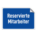 Reservierte Mitarbeiter