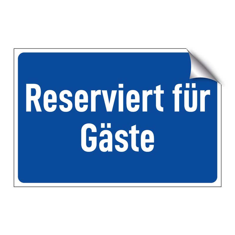 Reserviert für Gäste
