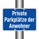 Private Parkplätze der Anwohner