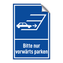 Bitte nur vorwärts parken