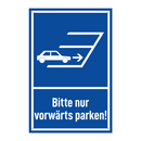 Bitte nur vorwärts parken!