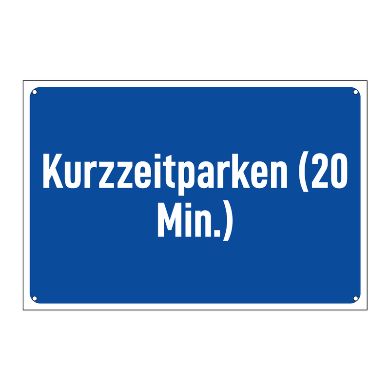 Kurzzeitparken (20 Min.)