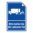 Bitte halten Sie die Ladezone frei