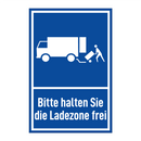 Bitte halten Sie die Ladezone frei