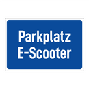 Parkplatz E-Scooter