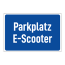 Parkplatz E-Scooter