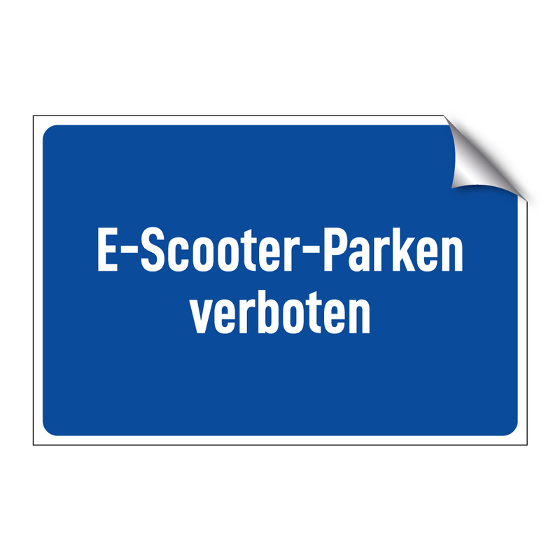 E-Scooter-Parken verboten