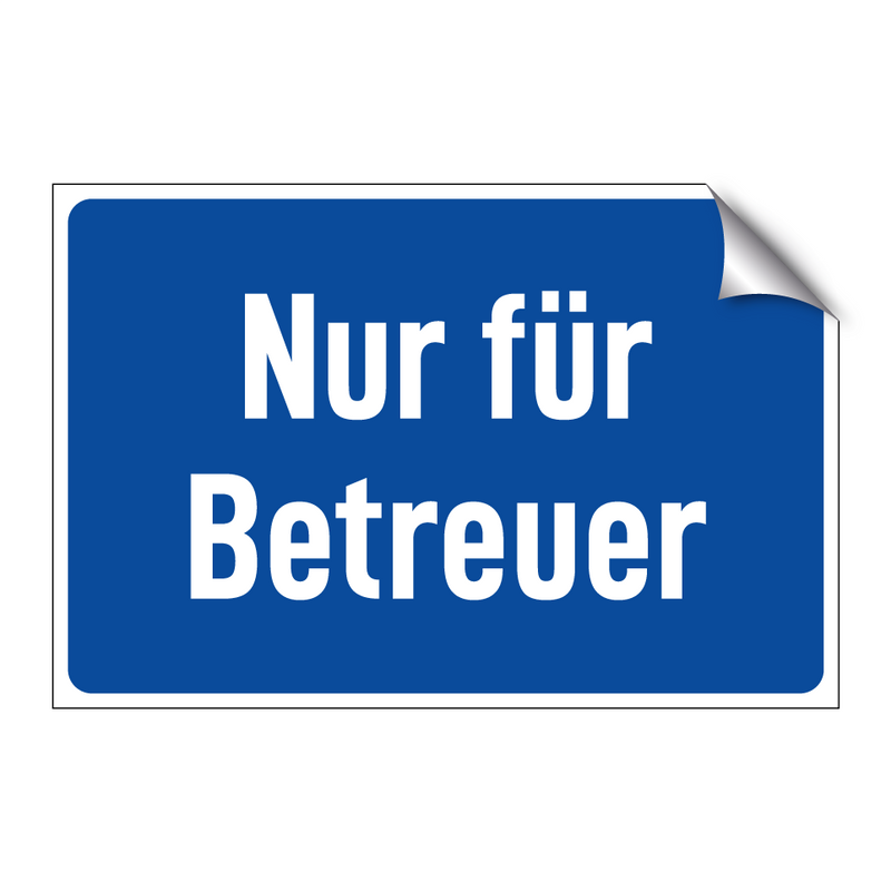 Nur für Betreuer