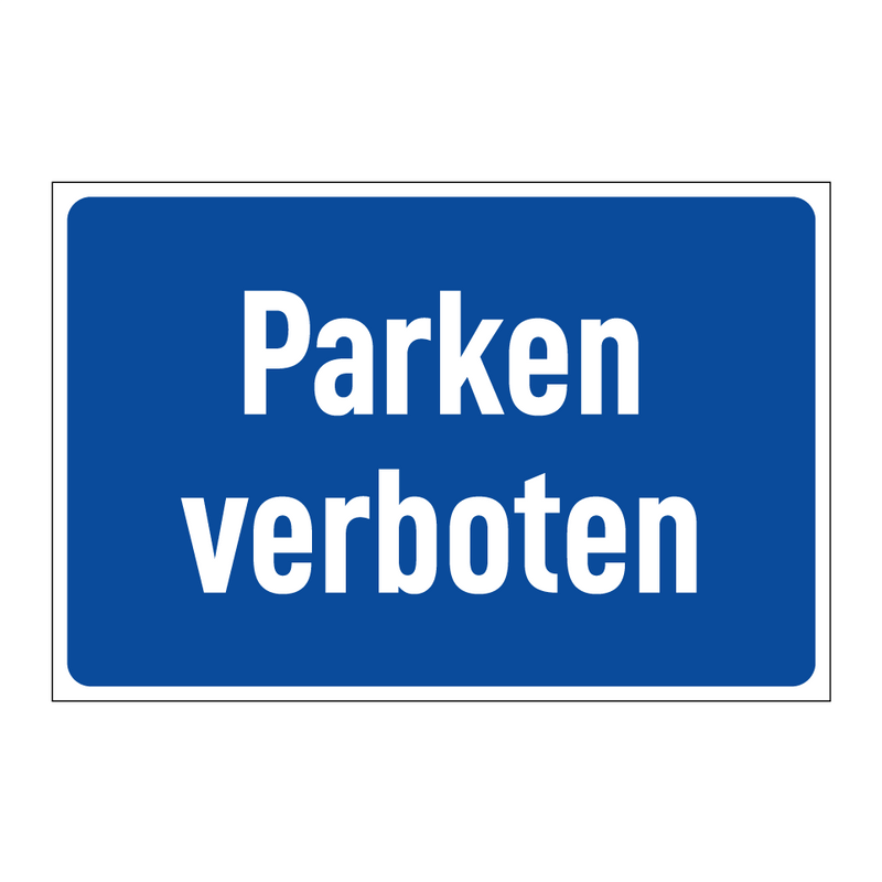 Parken verboten