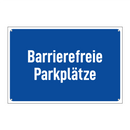 Barrierefreie Parkplätze