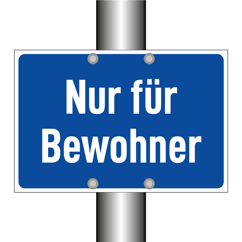 Nur für Bewohner