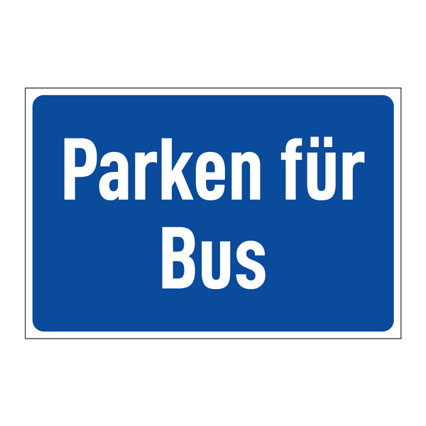 Parken für Bus