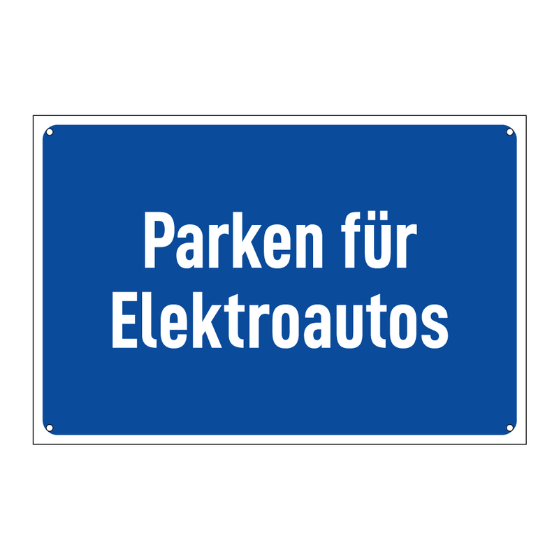 Parken für Elektroautos