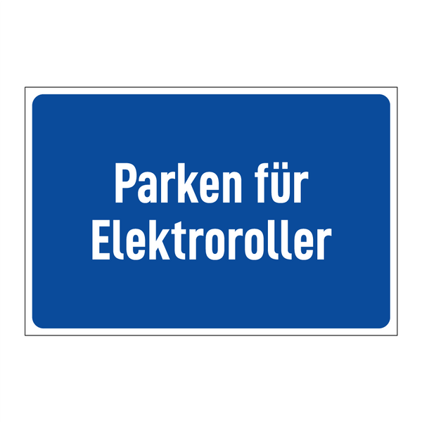 Parken für Elektroroller