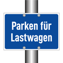 Parken für Lastwagen
