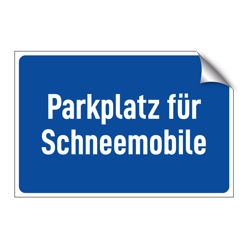 Parkplatz für Schneemobile