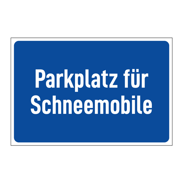 Parkplatz für Schneemobile