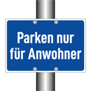 Parken nur für Anwohner