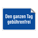 Den ganzen Tag gebührenfrei