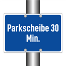 Parkscheibe 30 Min.