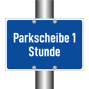 Parkscheibe 1 Stunde