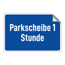 Parkscheibe 1 Stunde
