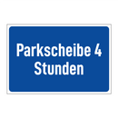 Parkscheibe 4 Stunden