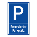 Reservierter Parkplatz