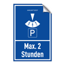 Max. 2 Stunden
