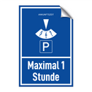 Maximal 1 Stunde