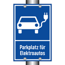 Parkplatz für Elektroautos