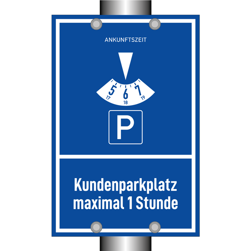 Kundenparkplatz maximal 1 Stunde