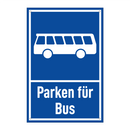 Parken für Bus