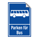 Parken für Bus