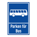 Parken für Bus