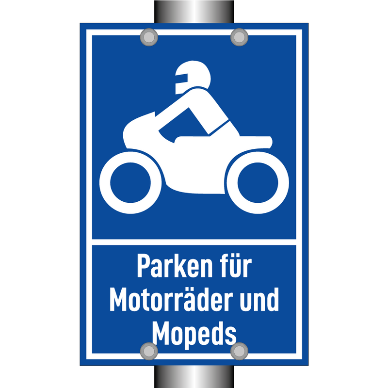 Parken für Motorräder und Mopeds